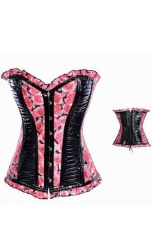 Black Sexy Corsets  and  Shiny Leather Corset
